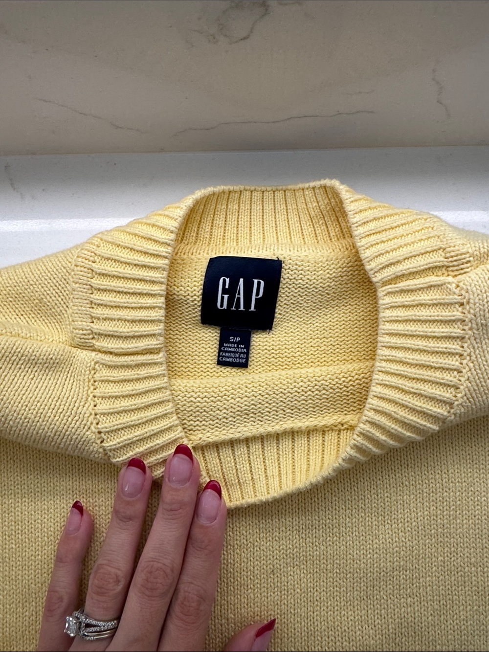 Soft Crewneck Sweater in Yellow - Picture 2 of 5